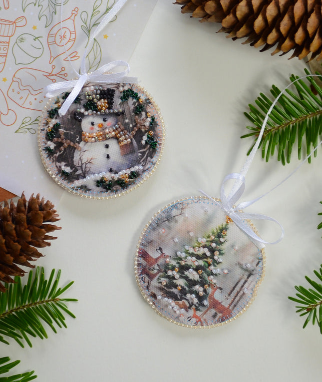DIY Christmas tree toy kit "Decoration Winter guest"