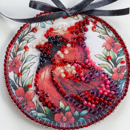 DIY Christmas tree toy kit "Decoration Red cardinal"