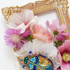 Beadwork kit for creating brooch "Azurite"