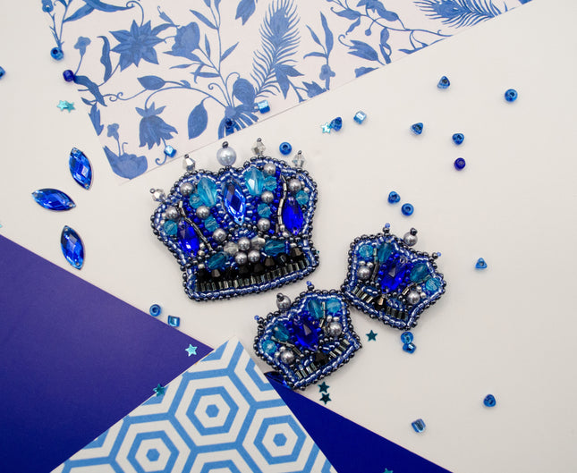 Beadwork kit for creating brooch "Crown"