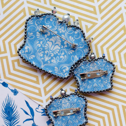 Beadwork kit for creating brooch "Crown"
