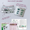 Beadwork kit for creating brooch "Emerald gaze"