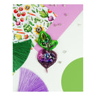 Beadwork kit for creating brooch 
