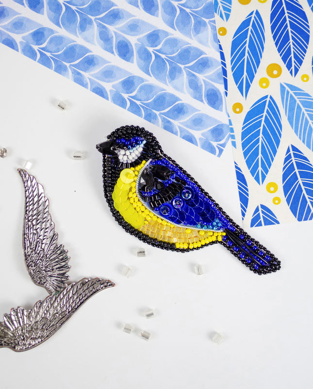 Beadwork kit for creating brooch "Quick tit"