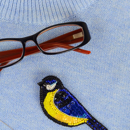 Beadwork kit for creating brooch "Quick tit"
