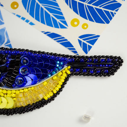 Beadwork kit for creating brooch "Quick tit"