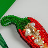 Beadwork kit for creating brooch "Hot pepper"