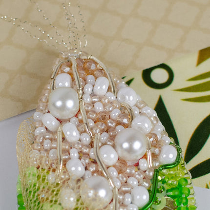 Beadwork kit for creating brooch "Corn"