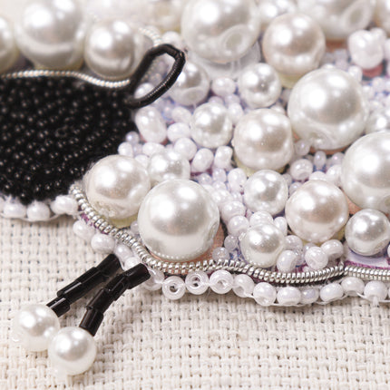 Beadwork kit for creating brooch "Curly sheep"