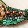 Beadwork kit for creating brooch "Emerald snail"