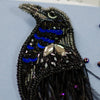Beadwork kit for creating brooch "Harbinger of Darkness"