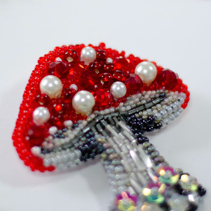 Beadwork kit for creating brooch "Forbidden Beauty"