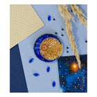 Beadwork kit for creating brooch 