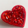 Beadwork kit for creating brooch "Little heart "