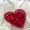 Beadwork kit for creating brooch "Little heart "