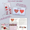 Beadwork kit for creating brooch "Little heart "