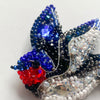 Beadwork kit for creating brooch " Song of the Swallow"