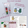 Beadwork kit for creating brooch "Cat In a Sweater"