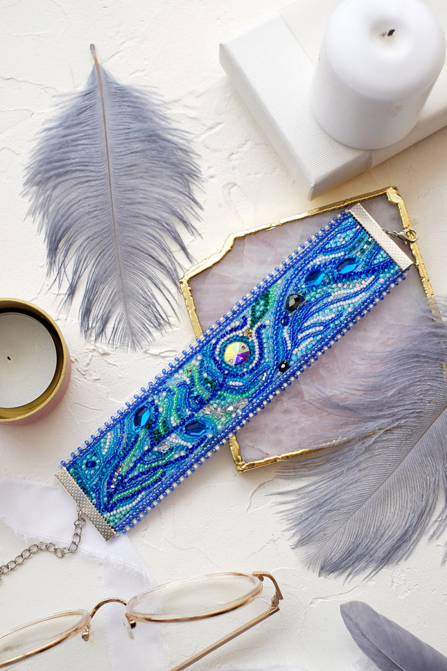DIY Beaded Bracelet Kit "Feather touch"