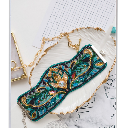 DIY Beaded Bracelet Kit "Viridian"