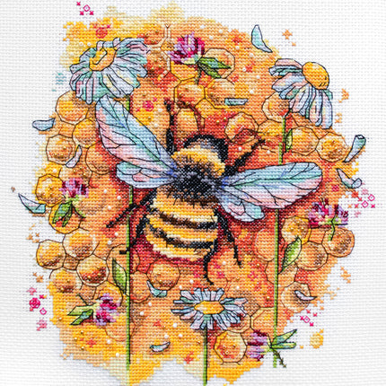 DIY Cross Stitch Kit "Motley grass" 7.9"x9.8"