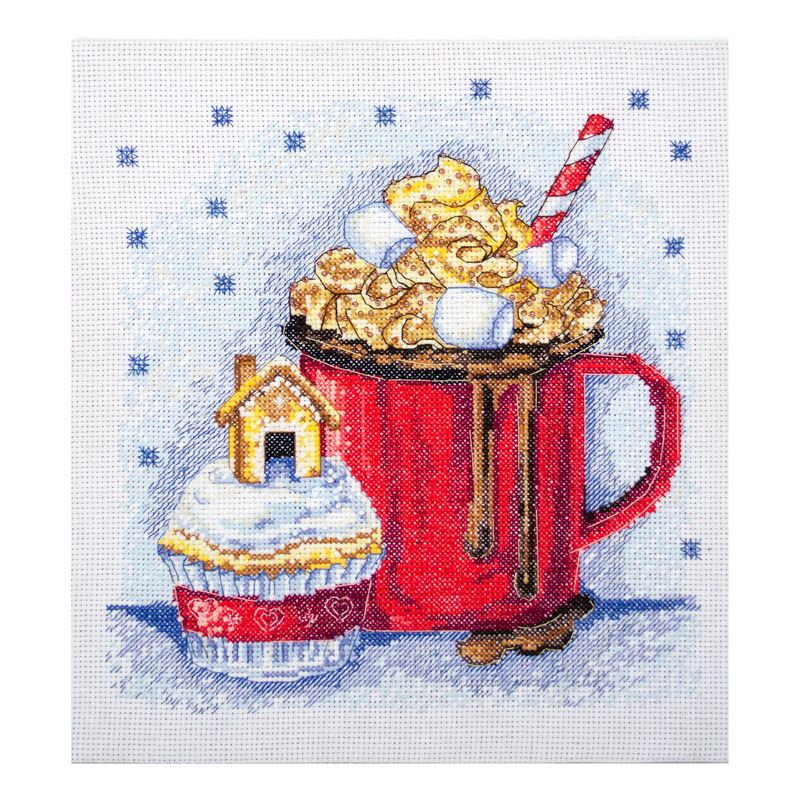 DIY Cross Stitch Kit "Christmas dream" 8.3x8.7 in