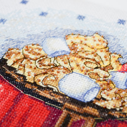 DIY Cross Stitch Kit "Christmas dream" 8.3x8.7 in