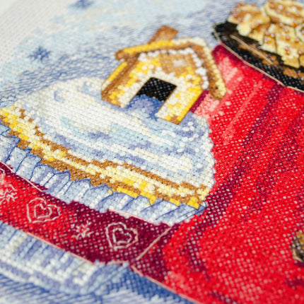DIY Cross Stitch Kit "Christmas dream" 8.3x8.7 in