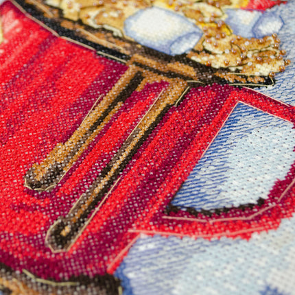 DIY Cross Stitch Kit "Christmas dream" 8.3x8.7 in