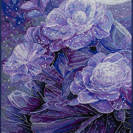 DIY Cross Stitch Kit "Colors of the night" 9.1x16.1 in