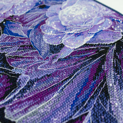 DIY Cross Stitch Kit "Colors of the night" 9.1x16.1 in