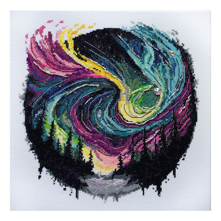 DIY Cross Stitch Kit "Cross-stitch kits Night glow" 10.6x10.6 in