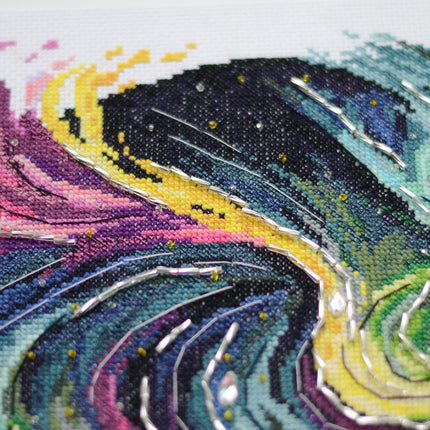 DIY Cross Stitch Kit "Cross-stitch kits Night glow" 10.6x10.6 in