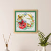 DIY Cross Stitch Kit "Summer wreath" 11.4x11.4 in