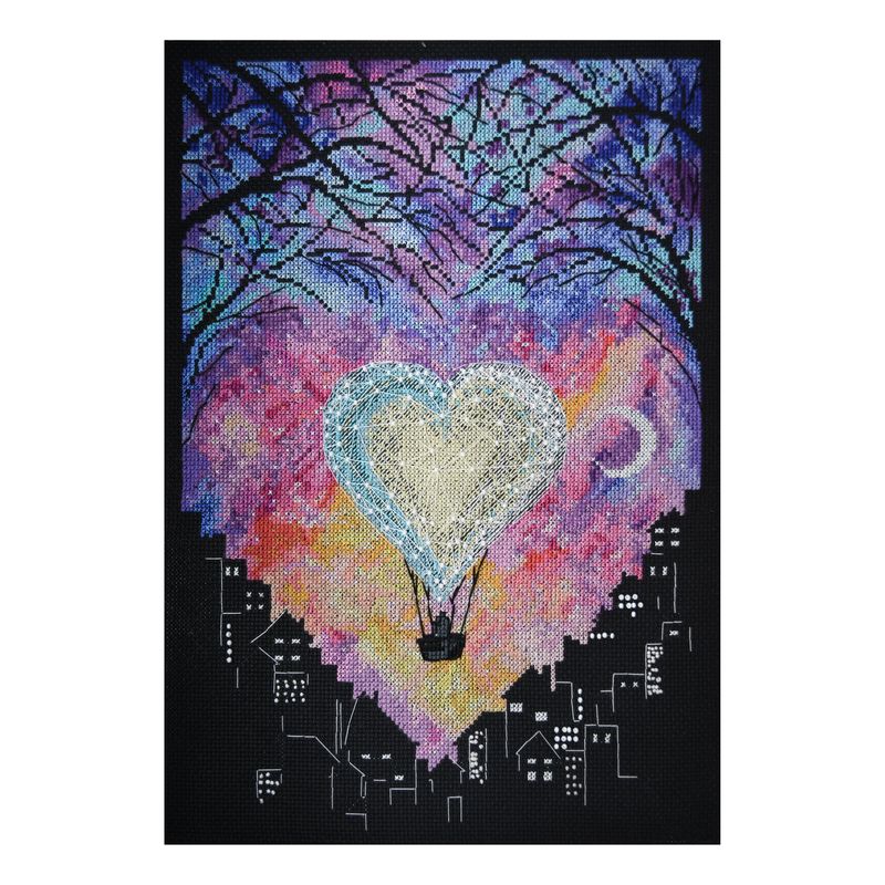 DIY Cross Stitch Kit "Love in heaven" 9.1x13.0 in