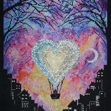 DIY Cross Stitch Kit "Love in heaven" 9.1x13.0 in
