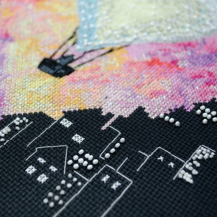 DIY Cross Stitch Kit "Love in heaven" 9.1x13.0 in