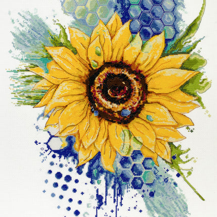 DIY Cross Stitch Kit "The color of the sun" 11.4x16.1 in