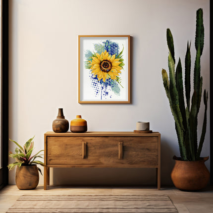 DIY Cross Stitch Kit "The color of the sun" 11.4x16.1 in