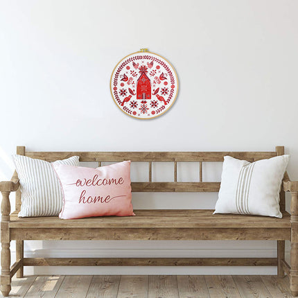 DIY Cross Stitch Kit "Cozy" 11.8x11.8 in