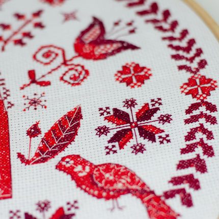 DIY Cross Stitch Kit "Cozy" 11.8x11.8 in