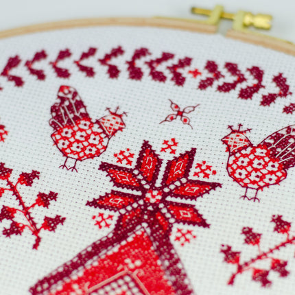 DIY Cross Stitch Kit "Cozy" 11.8x11.8 in