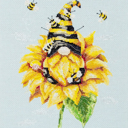 DIY Cross Stitch Kit "Beekeeper" 11.8x8.7 in