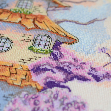 DIY Cross Stitch Kit "Magic house" 10.6x11.8 in
