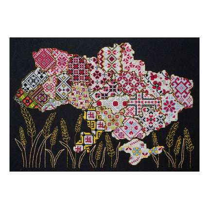 DIY Cross Stitch Kit "Indestructible" 15.7x10.6 in