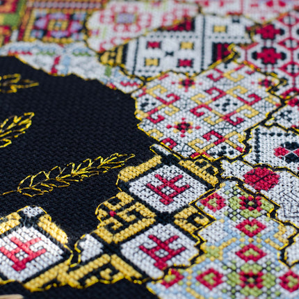 DIY Cross Stitch Kit "Indestructible" 15.7x10.6 in