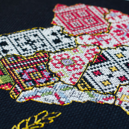 DIY Cross Stitch Kit "Indestructible" 15.7x10.6 in