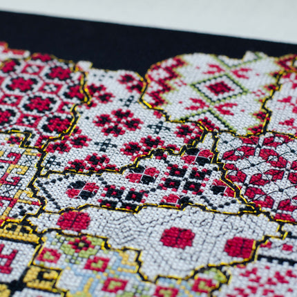 DIY Cross Stitch Kit "Indestructible" 15.7x10.6 in