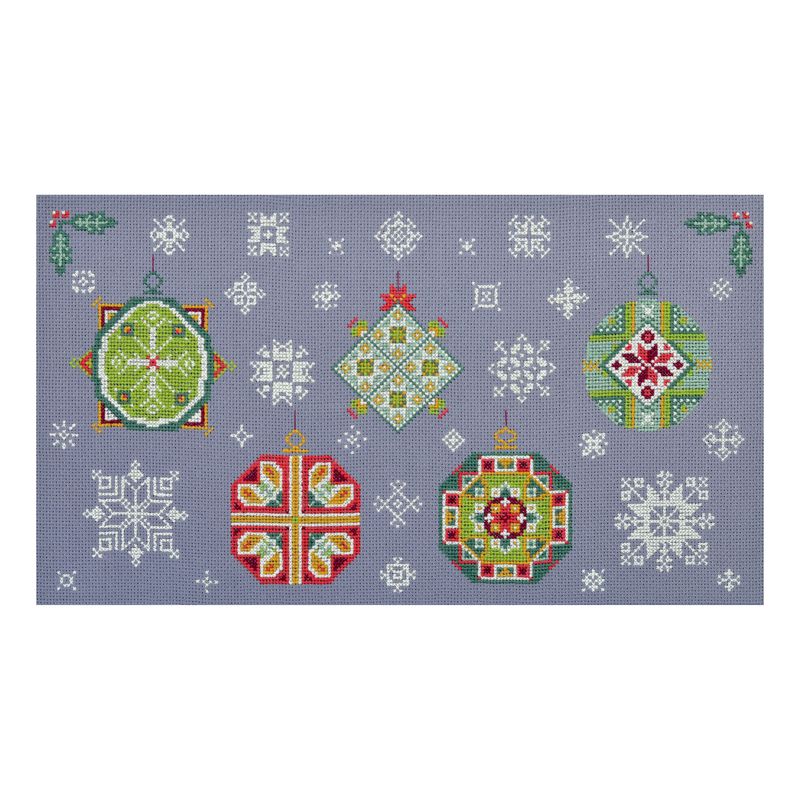 DIY Cross Stitch Kit "Holiday mood" 15.7x8.7 in