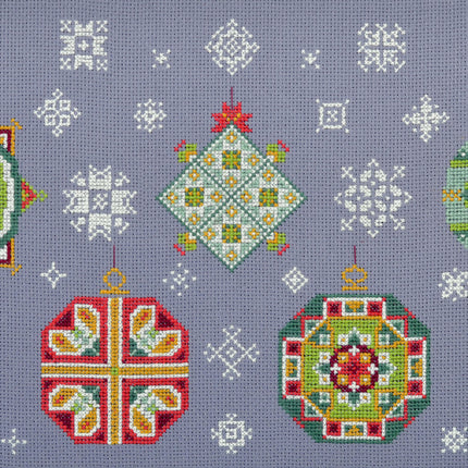 DIY Cross Stitch Kit "Holiday mood" 15.7x8.7 in